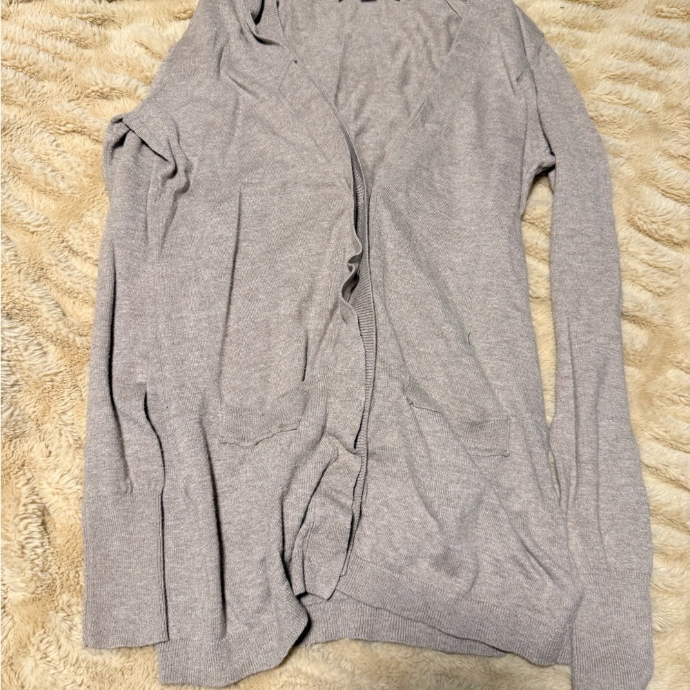 Loft Tan XS Open Front Cardigan